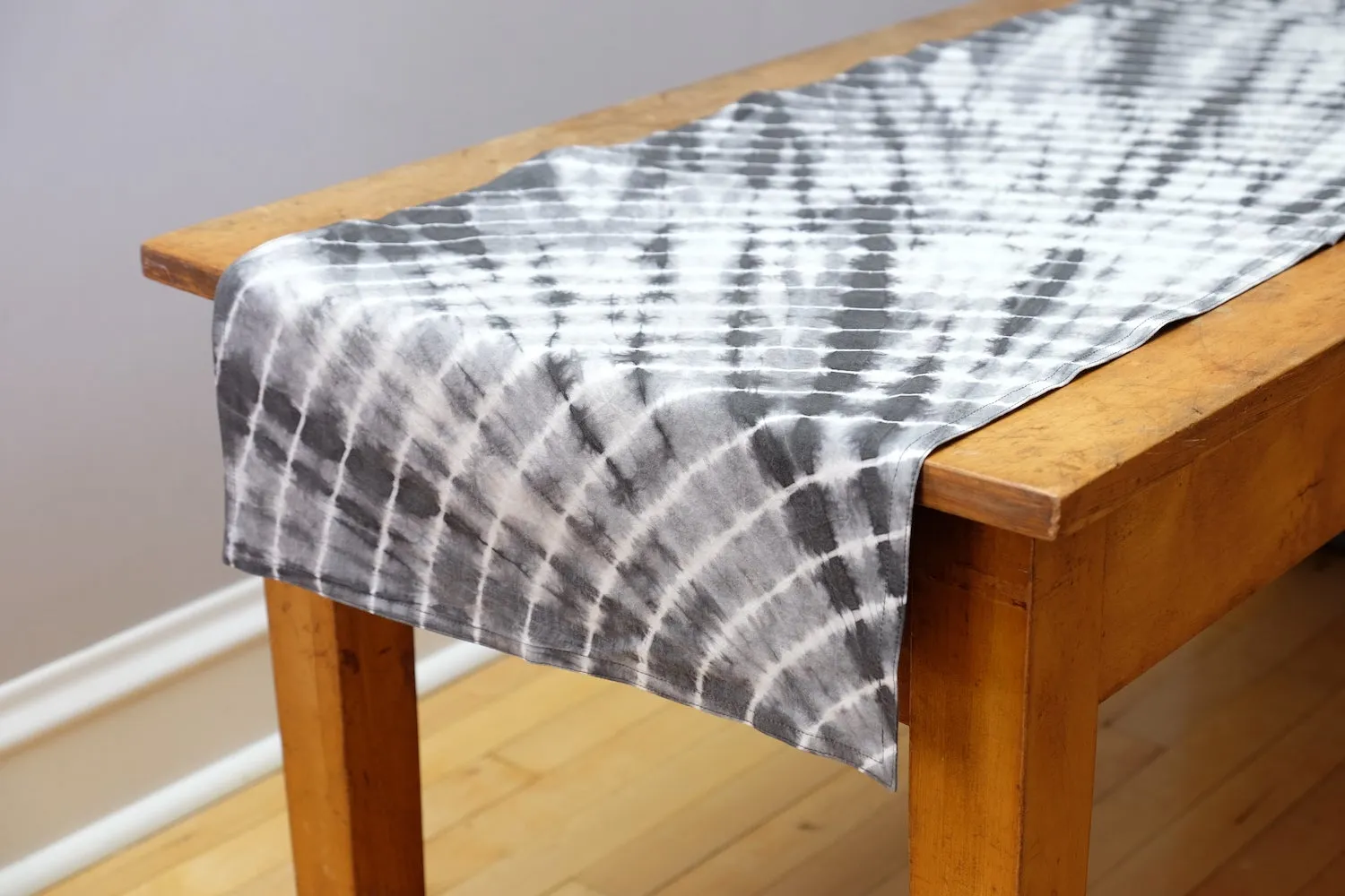 Geetha Shibori Tie-Dye Table Runner