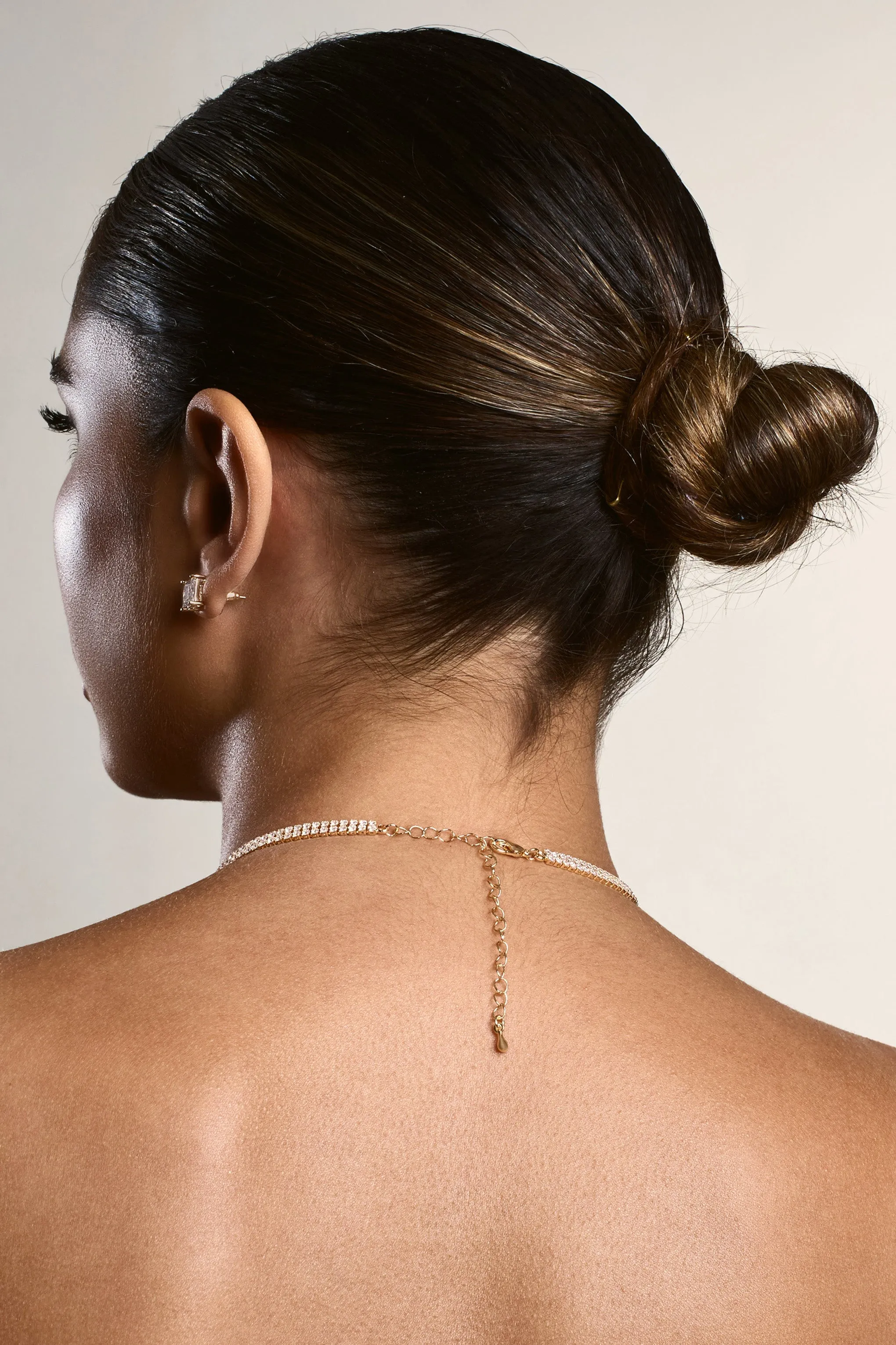 Glimmery | Gold Diamante Necklace