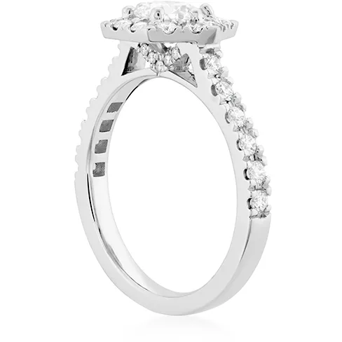 Hearts On Fire Hexagonal Diamond Engagement Ring