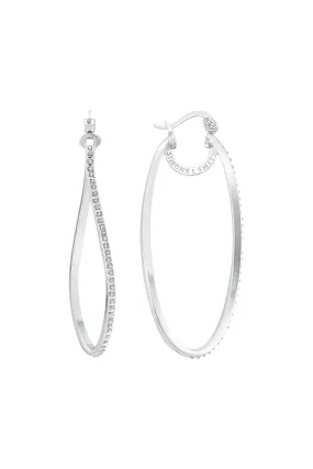 Heavenly Hoops with Diamond Embellishments - Large