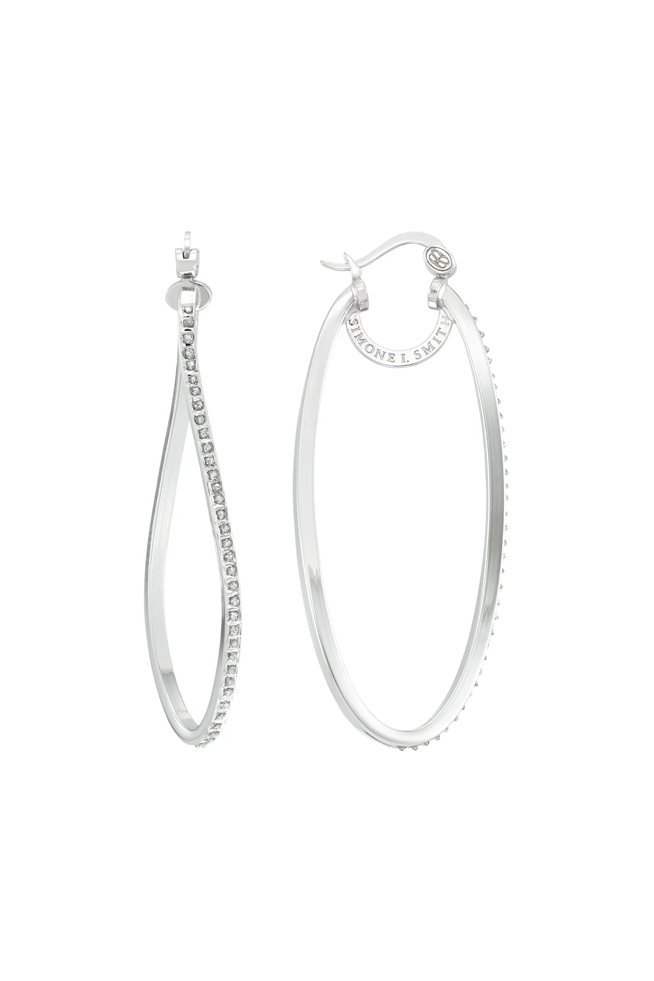 Heavenly Hoops with Diamond Embellishments - Large