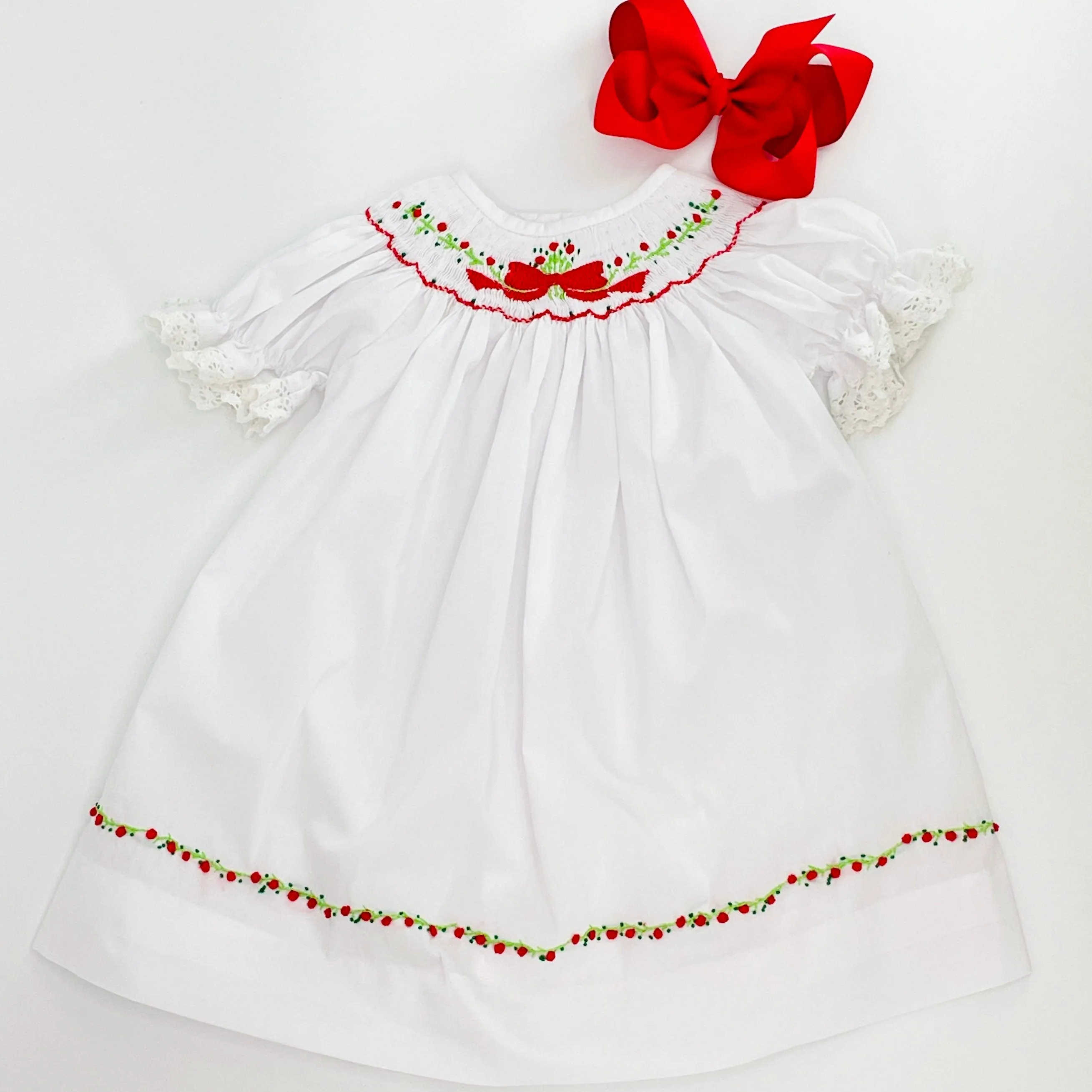 Heirloom Christmas Smocked Lille Dress