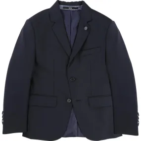 Hugo Boss Boys Classic Slim Navy Wool Suit