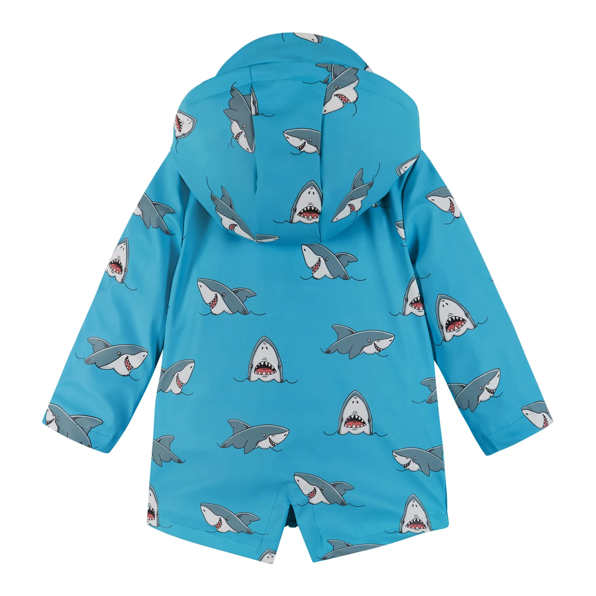 Infant Blue Shark Print Raincoat