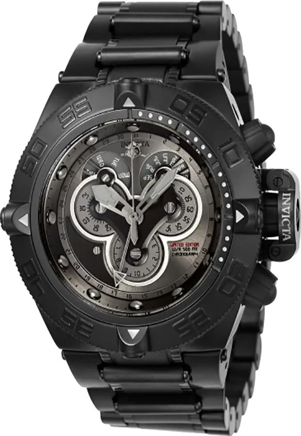 INVICTA Limited Edition Subaqua Mens Watch - Black Metal - 500mm - Chronograph