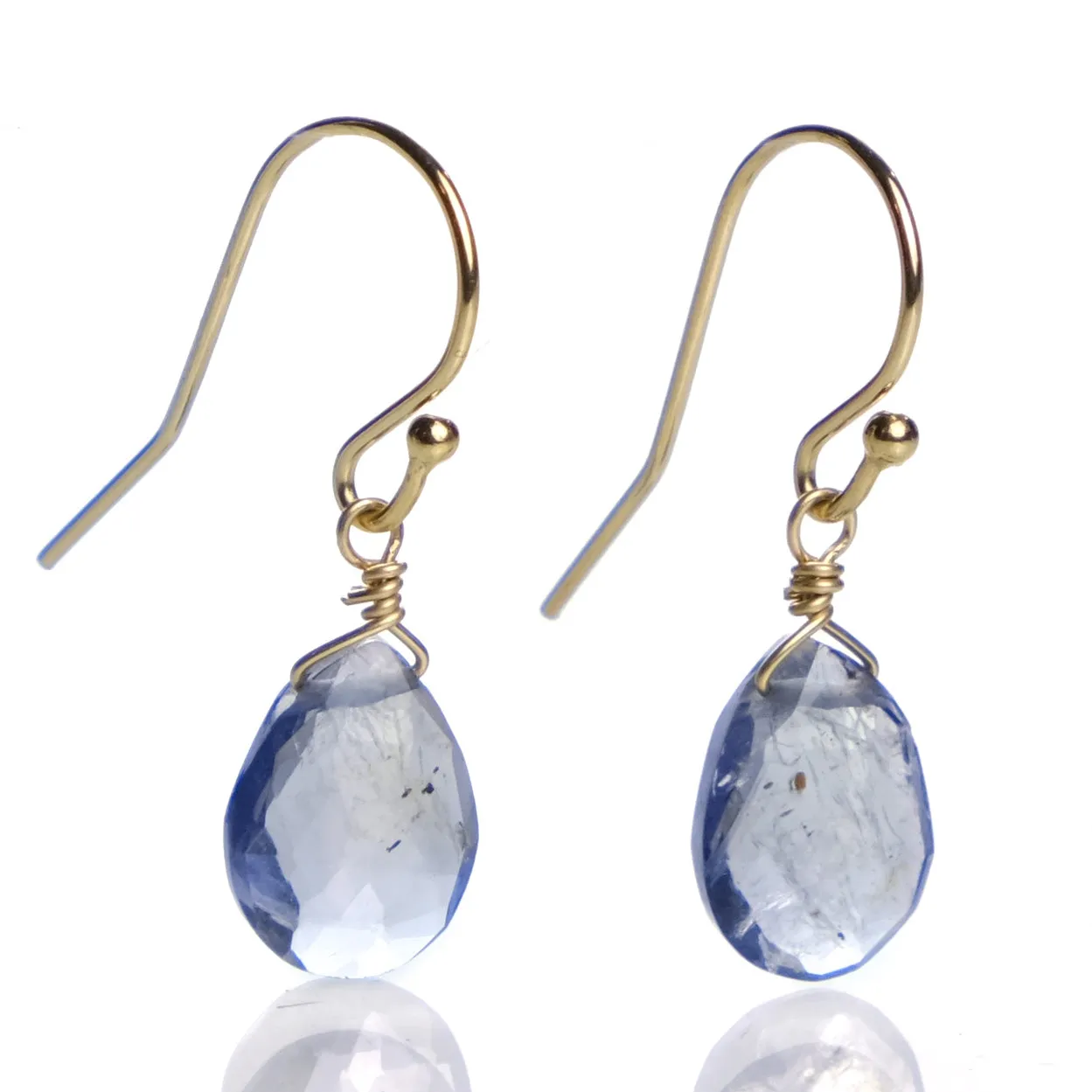 Iolite Earrings with Gold Filled French Earwires