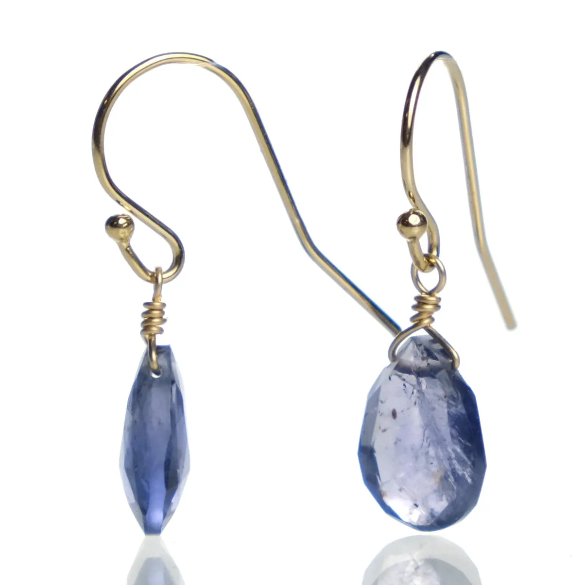 Iolite Earrings with Gold Filled French Earwires