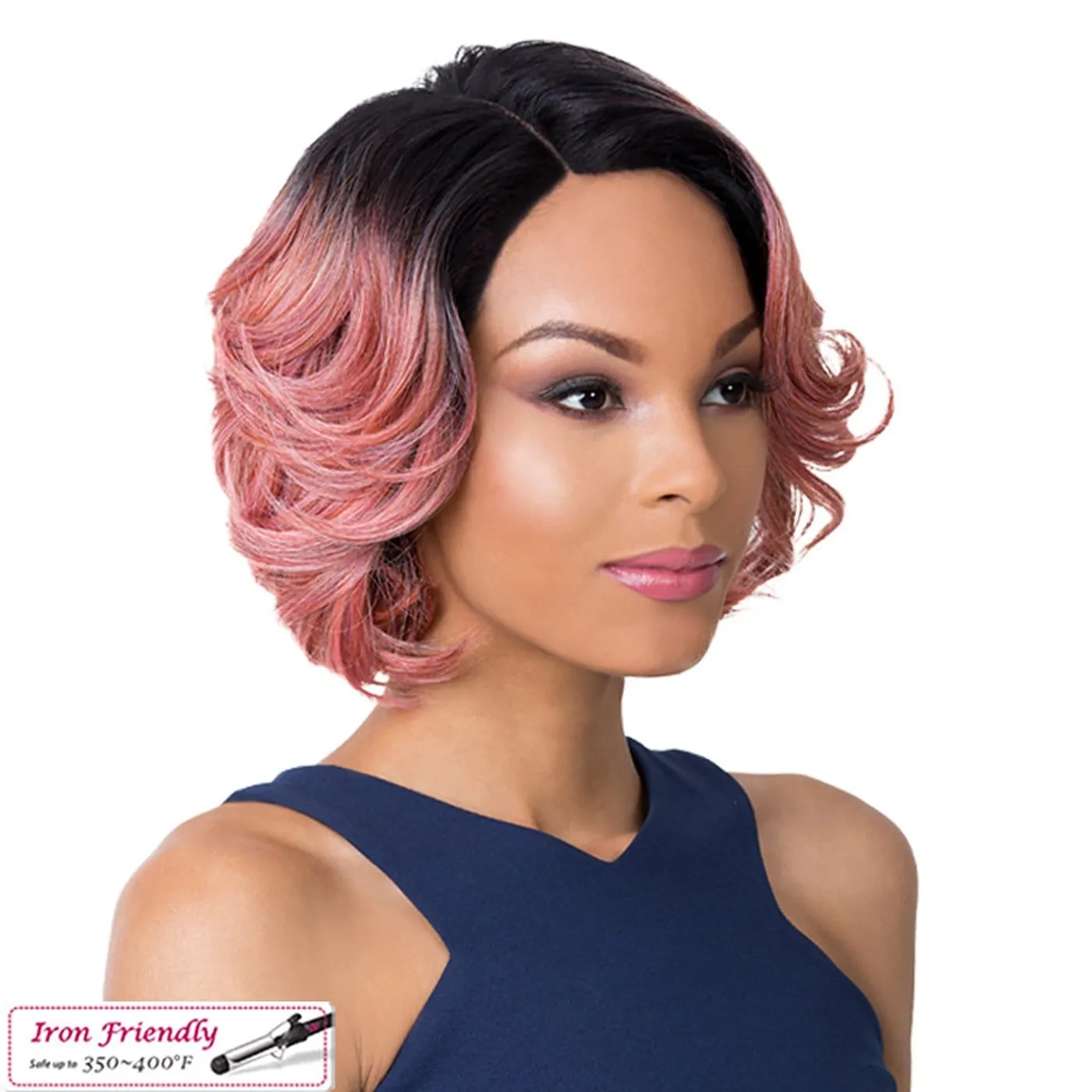 ISSAC | Synthetic Swiss Lace Front Wig