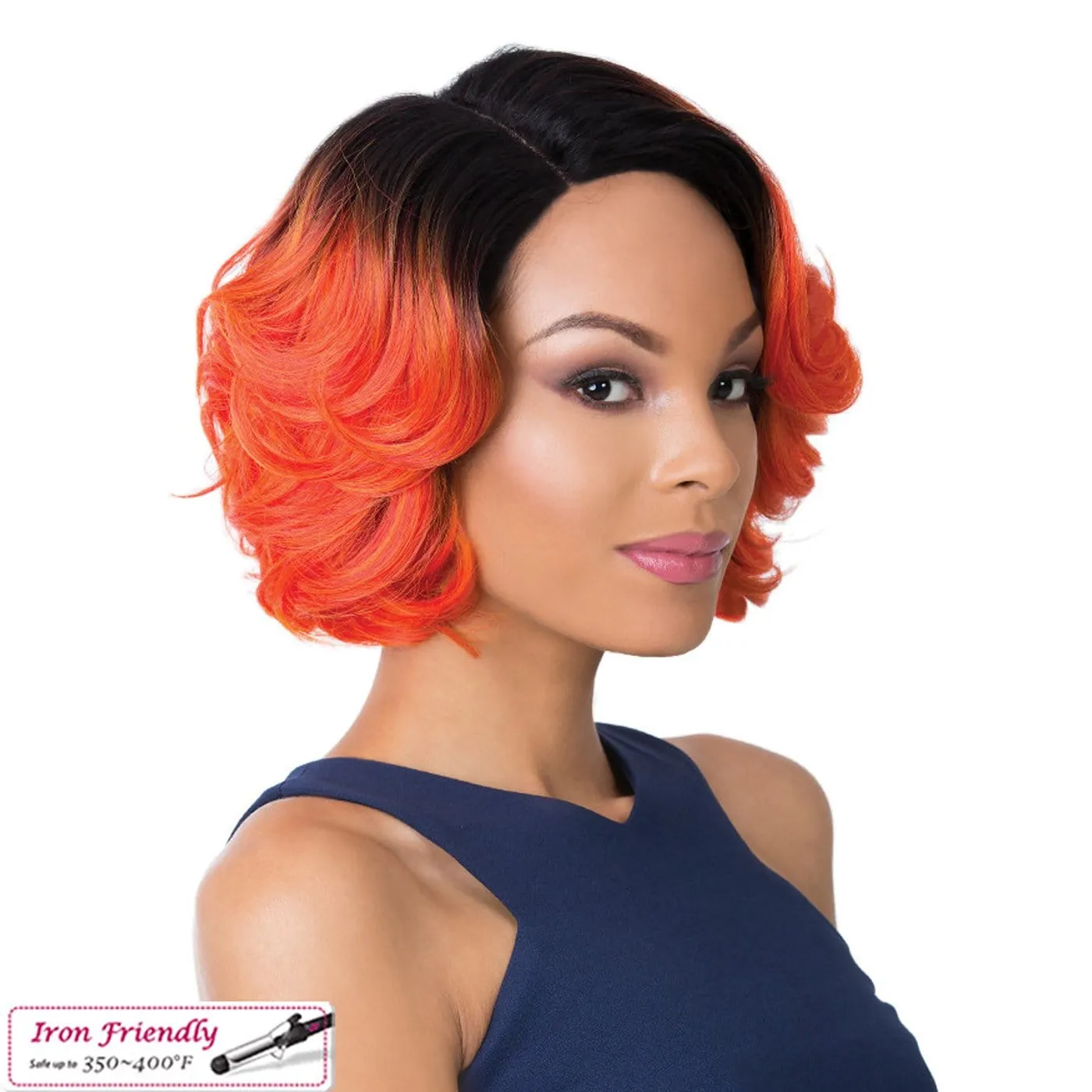 ISSAC | Synthetic Swiss Lace Front Wig