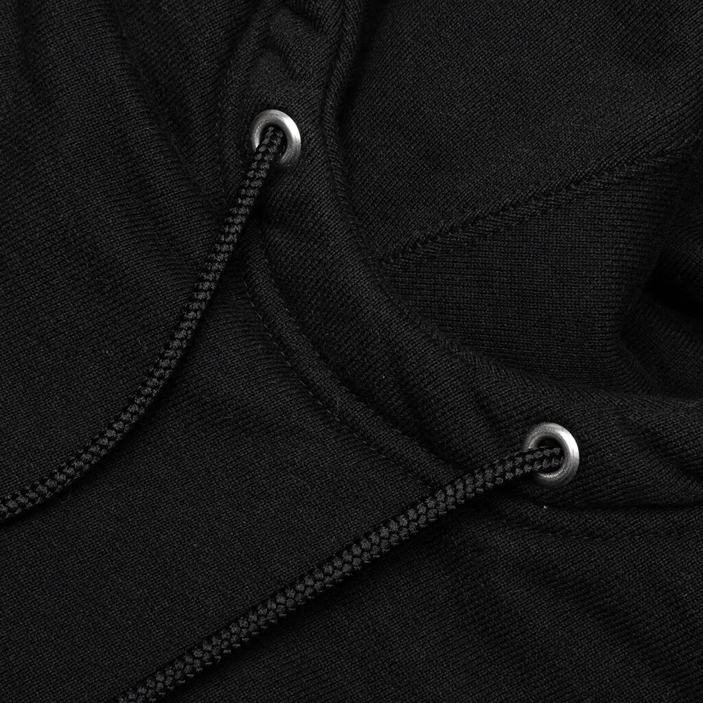 JERSEY / C-HOODED L/S - Black