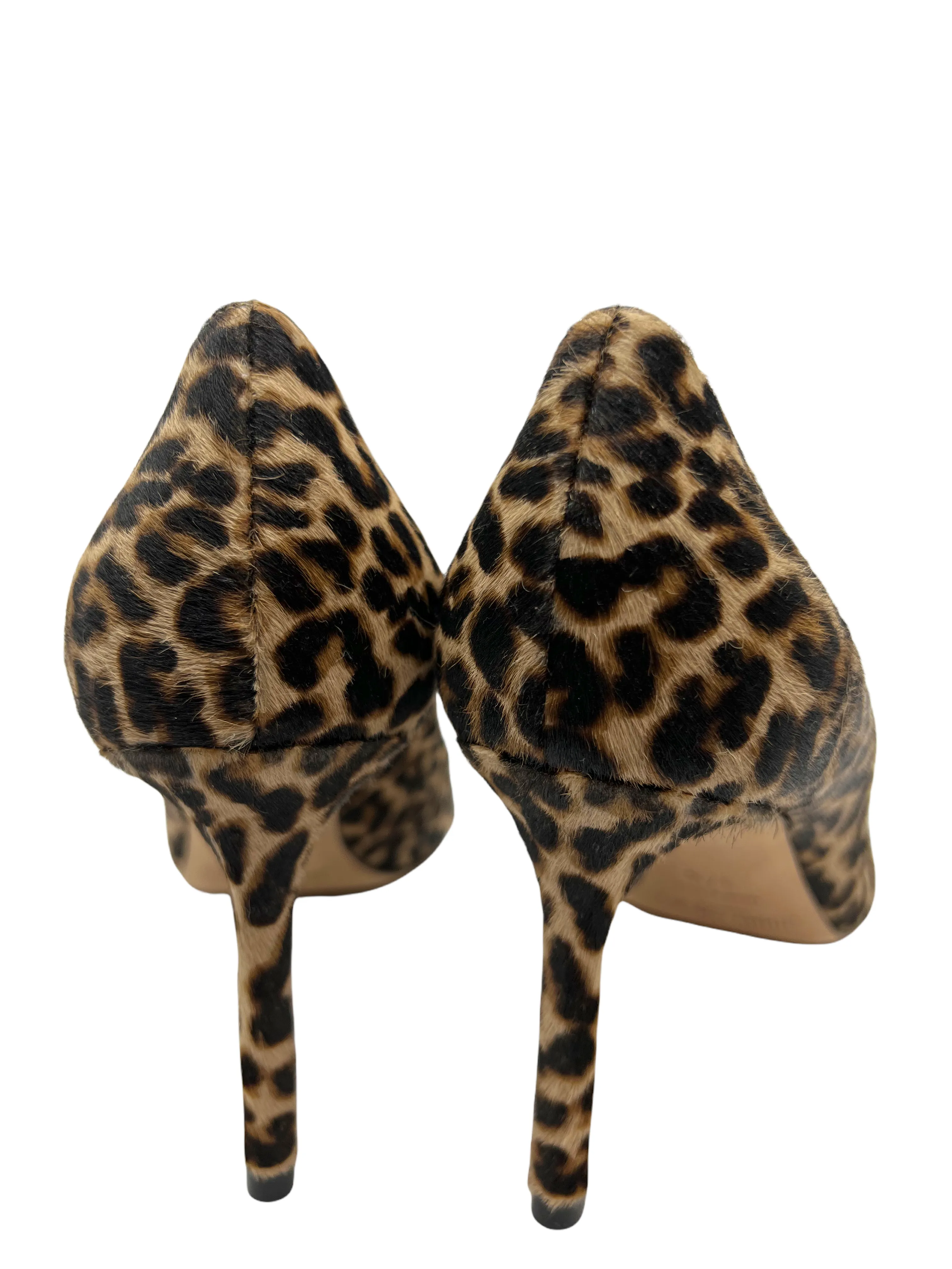 Jimmy Choo Romy Leopard Print Calf Hair Pumps Size 7.5