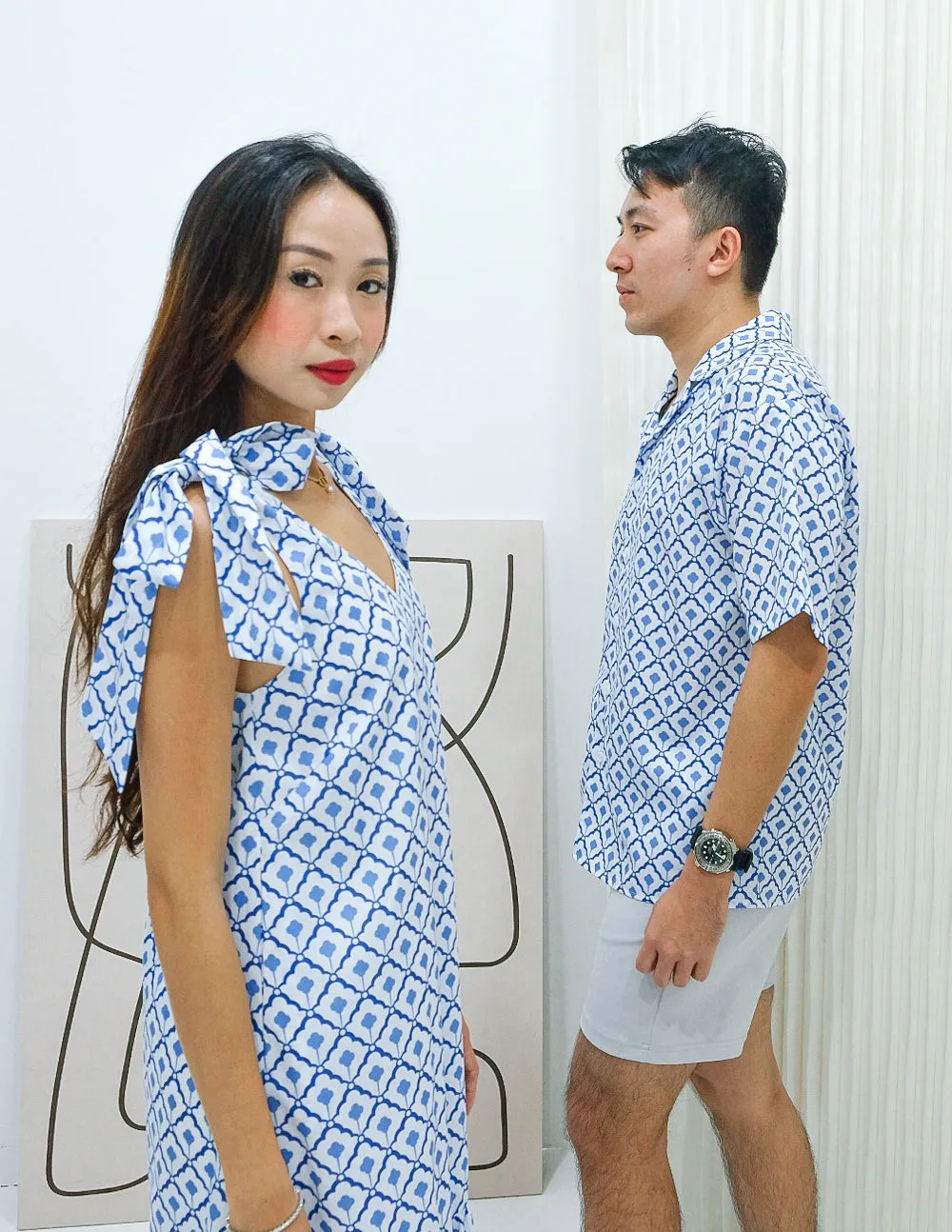 Kai Shirt in Porcelain Tiles