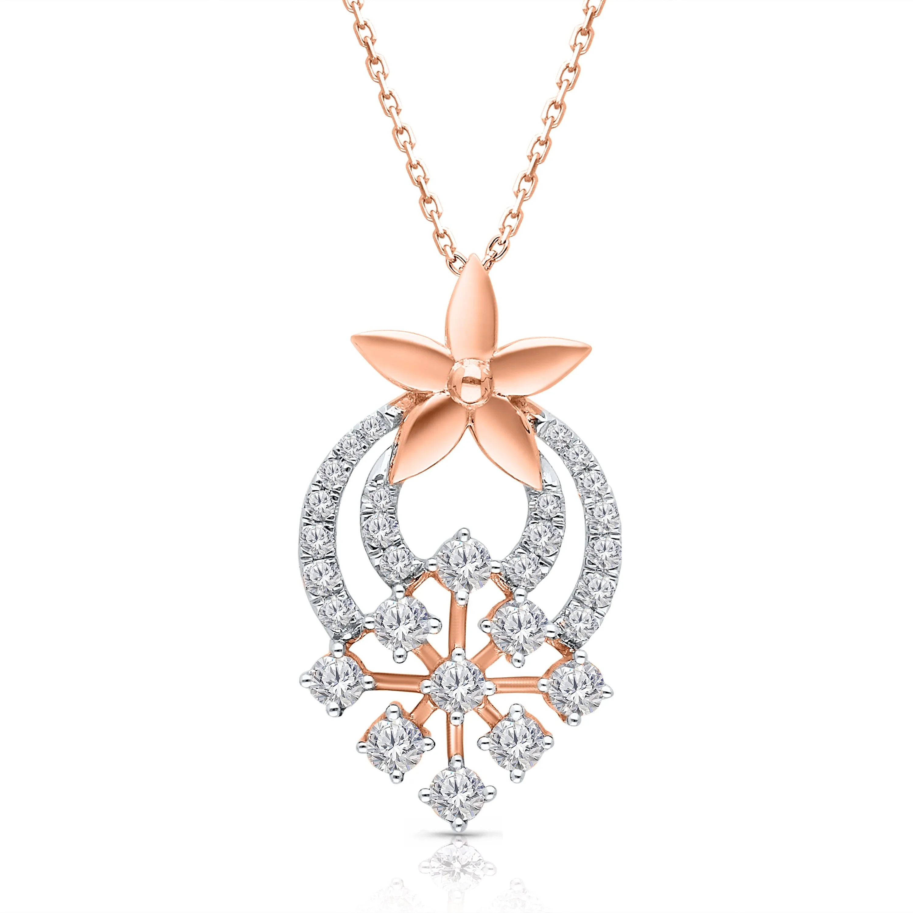 Kallati Rose Gold Diamond Eternal Pendant