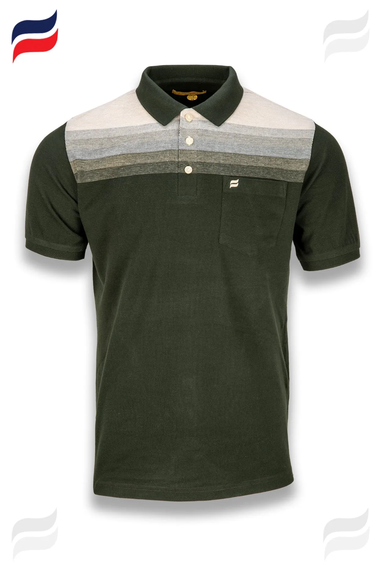 Kevin Ninan Striped Polo