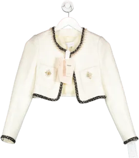 Kingwen Cream Tweed Short Jacket UK 6