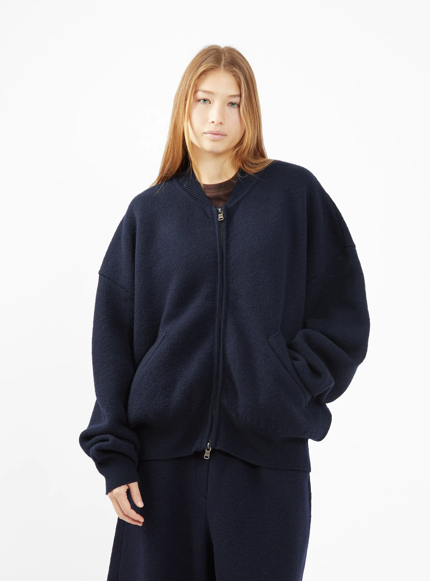 Kusa Wool Jacket Dark Navy