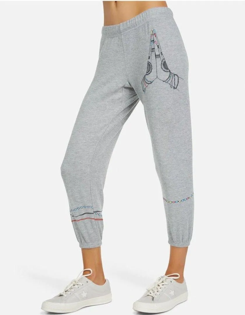 Lauren Moshi Alana Prayer Hands Sweatpants