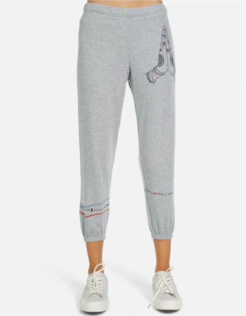 Lauren Moshi Alana Prayer Hands Sweatpants