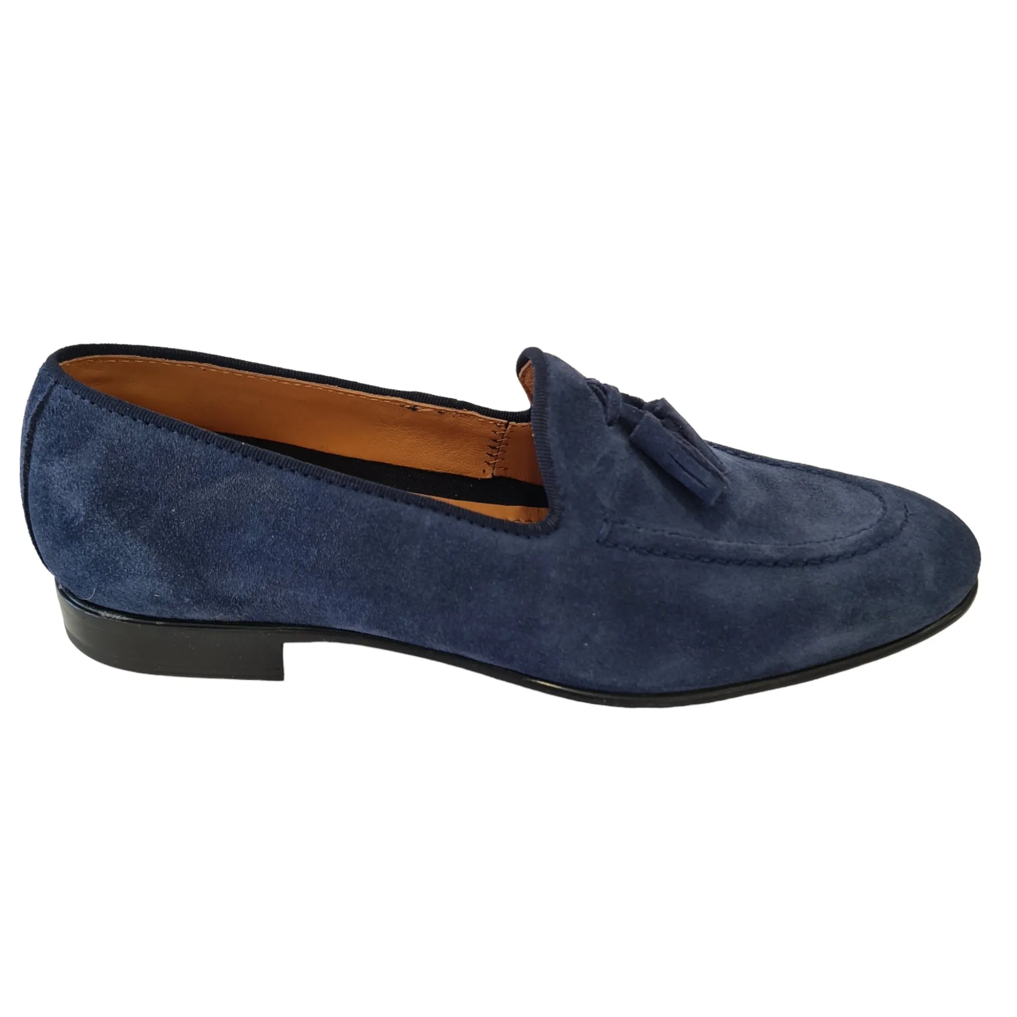 Les Poemes Mocassino Uomo Blue Rif.61