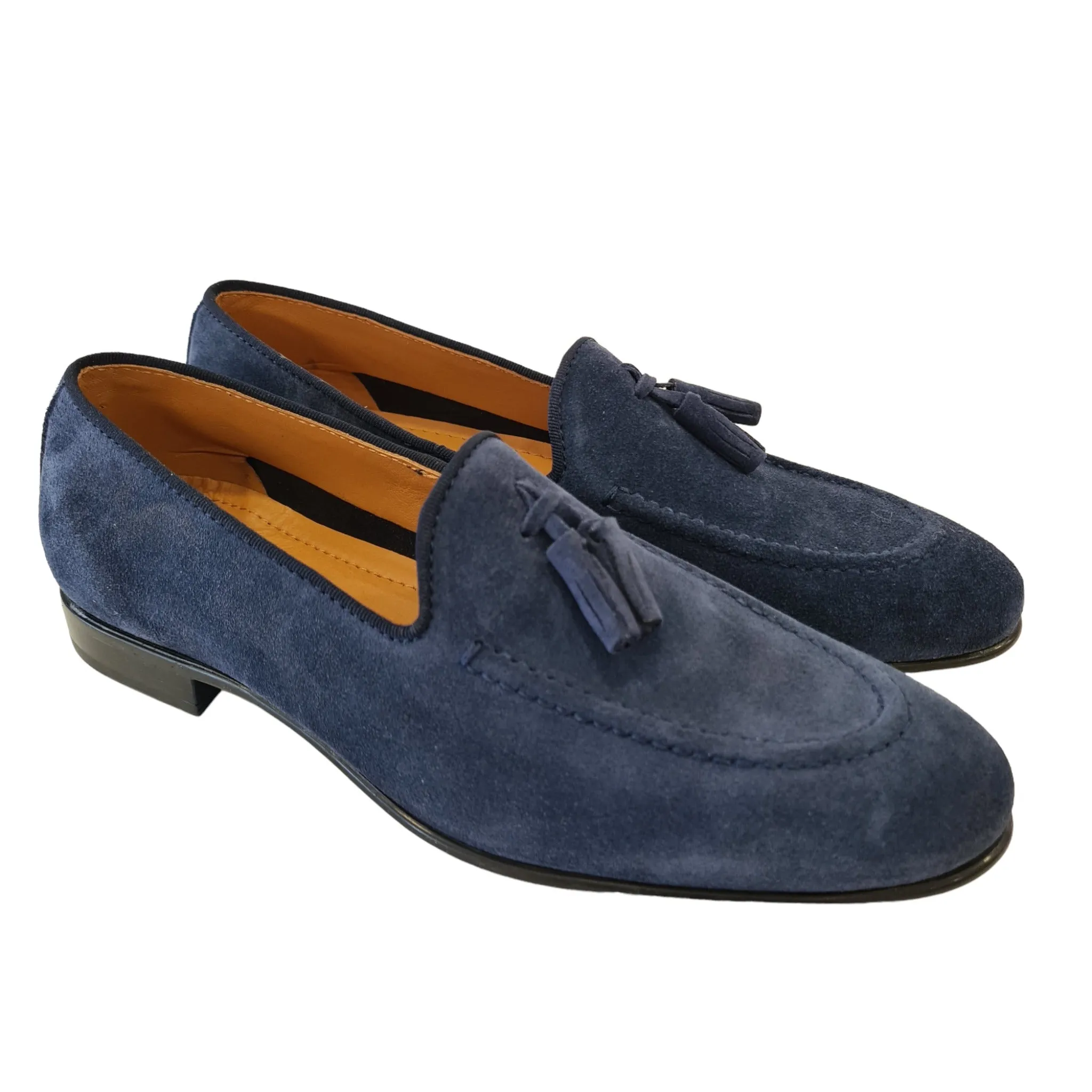 Les Poemes Mocassino Uomo Blue Rif.61