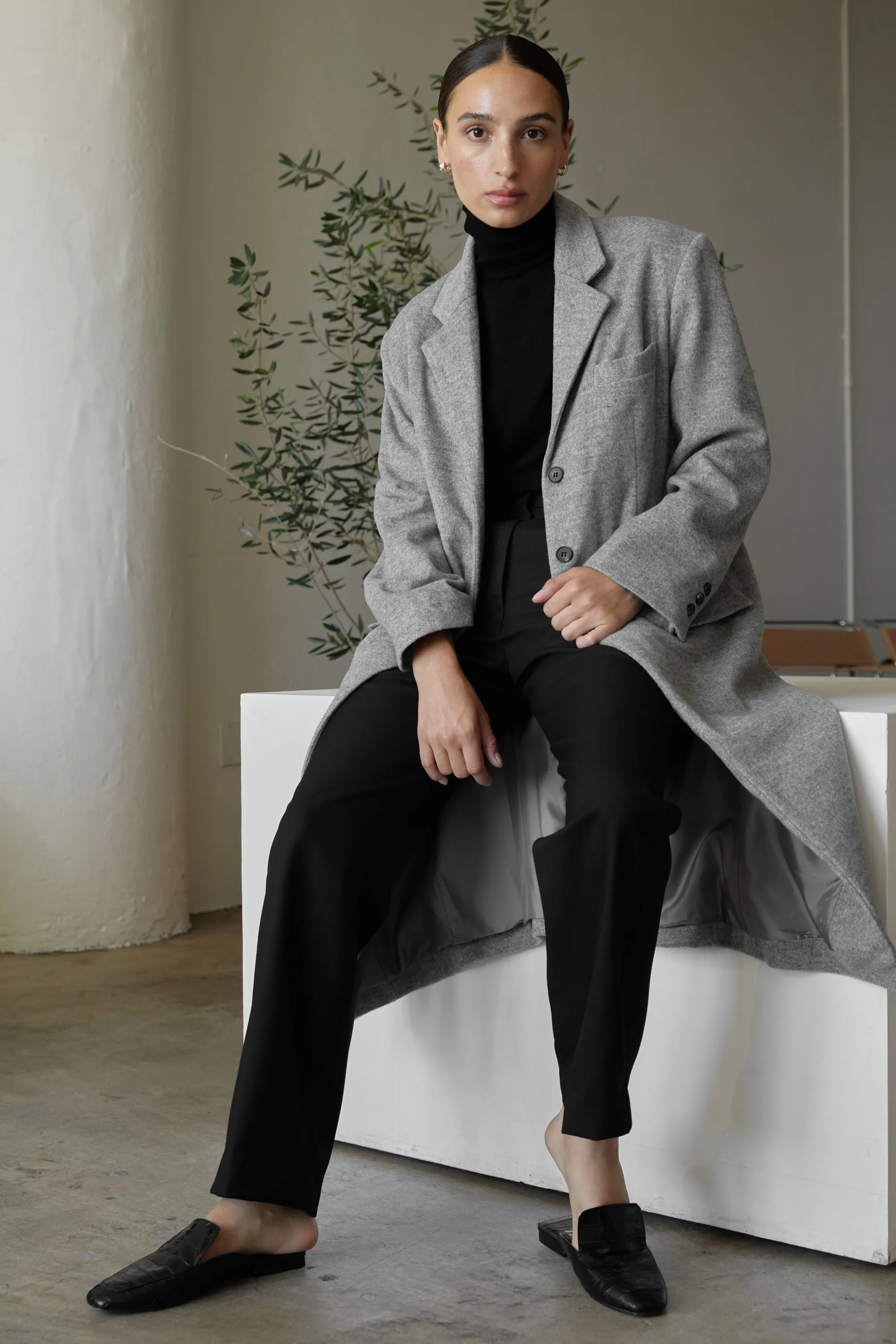 Long Wool Cashmere Coat