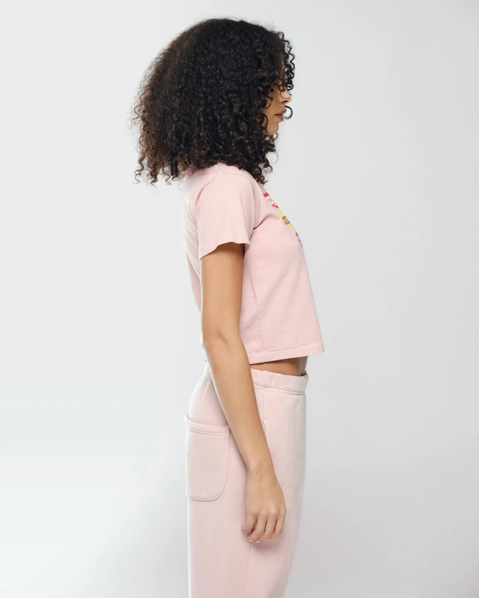 Lovers Boxy Baby Tee (Rose)