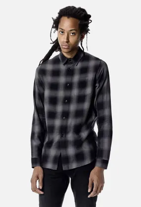 LS Button Up / Shadow Black