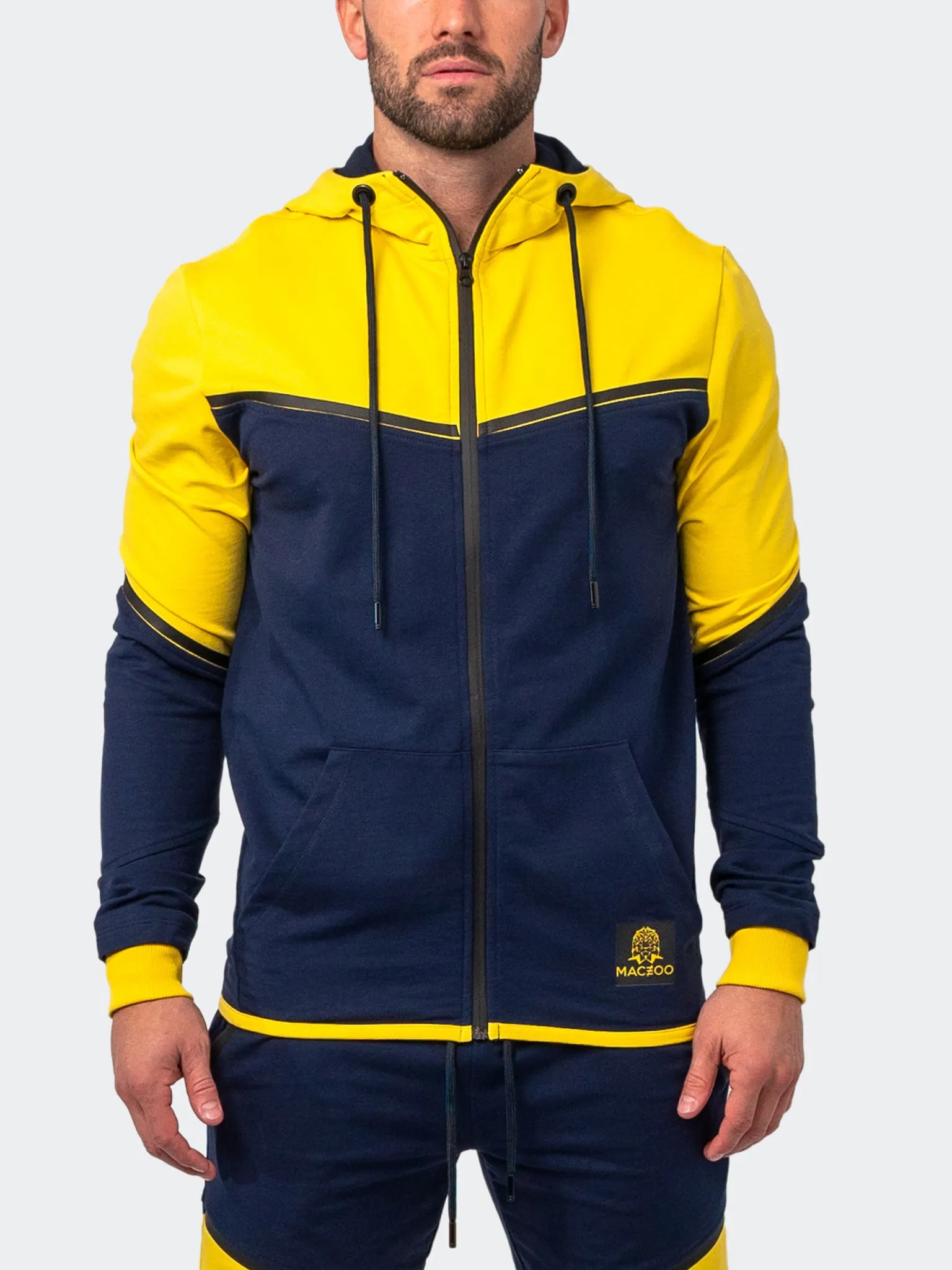 Maceoo Athleisure | Hoodie Exploration Blue