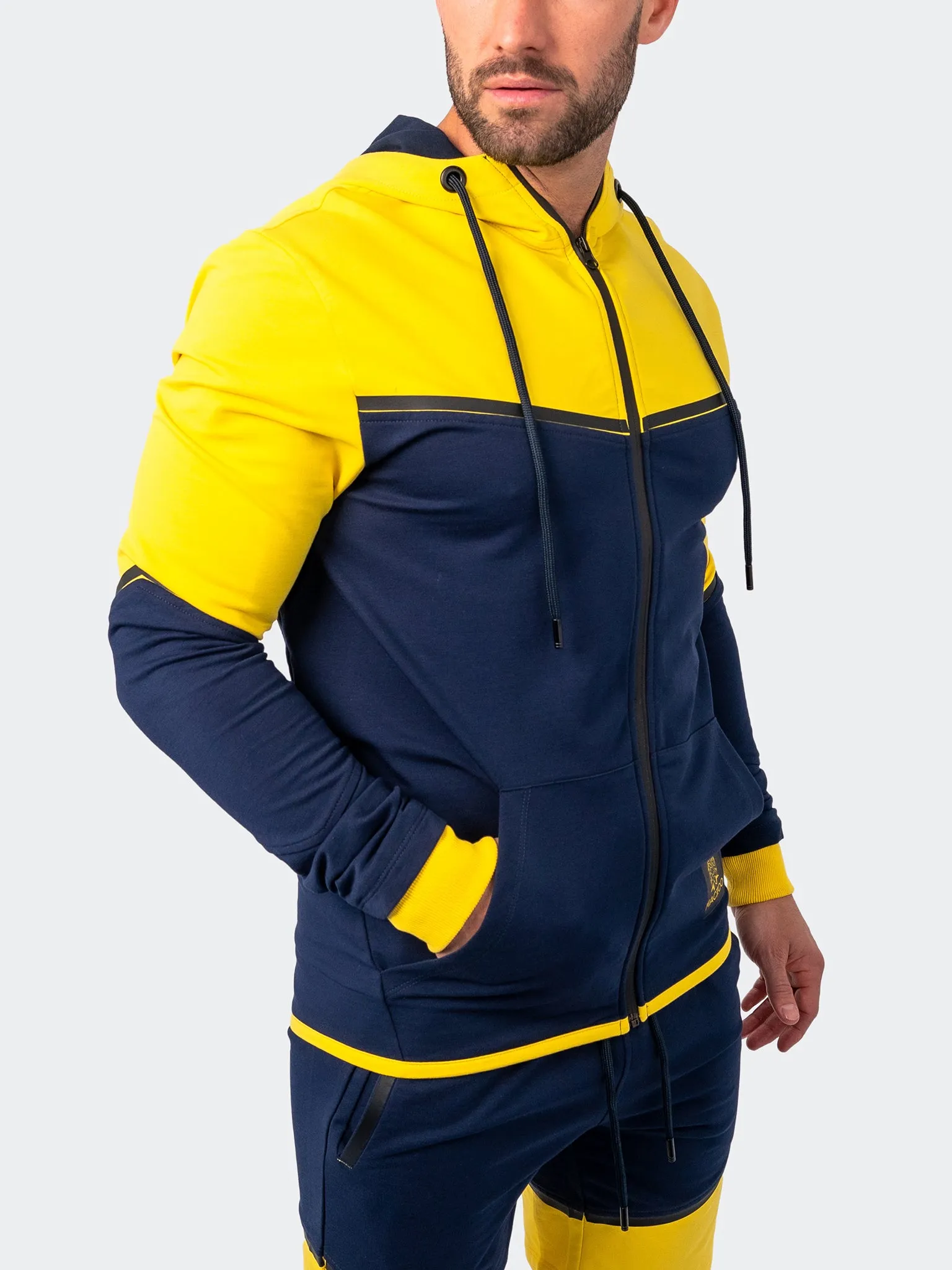 Maceoo Athleisure | Hoodie Exploration Blue