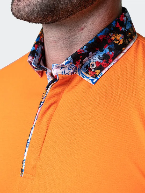 Maceoo Short-Sleeve Polos | Polo MozartsolidBreak Orange