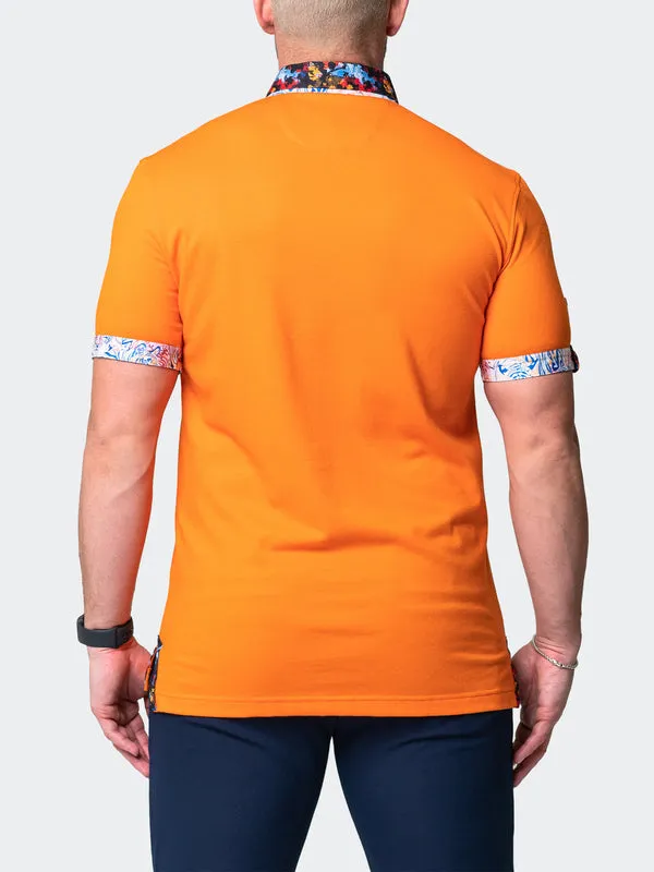 Maceoo Short-Sleeve Polos | Polo MozartsolidBreak Orange