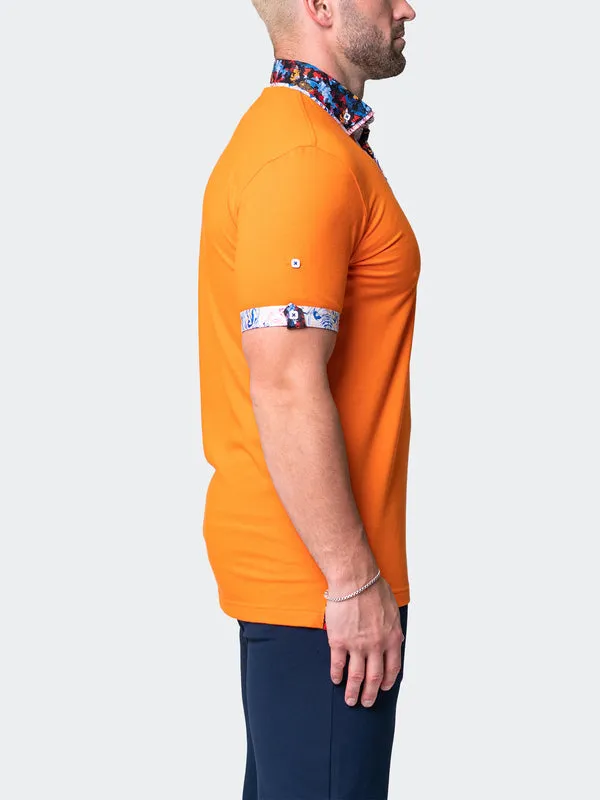 Maceoo Short-Sleeve Polos | Polo MozartsolidBreak Orange