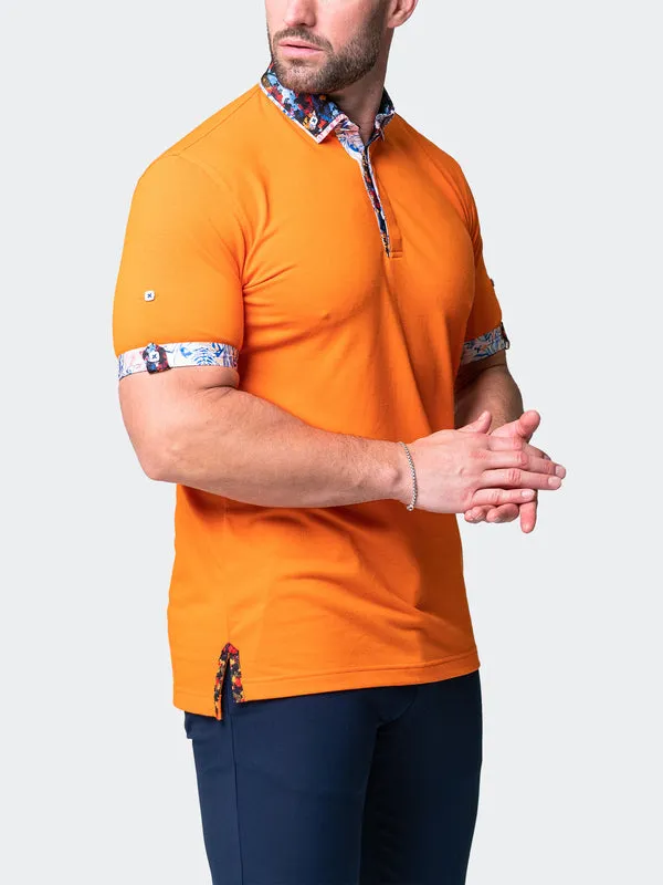 Maceoo Short-Sleeve Polos | Polo MozartsolidBreak Orange