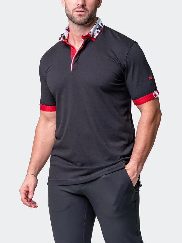 Maceoo Short-Sleeve Polos | Polo Mozartsoliddog Black