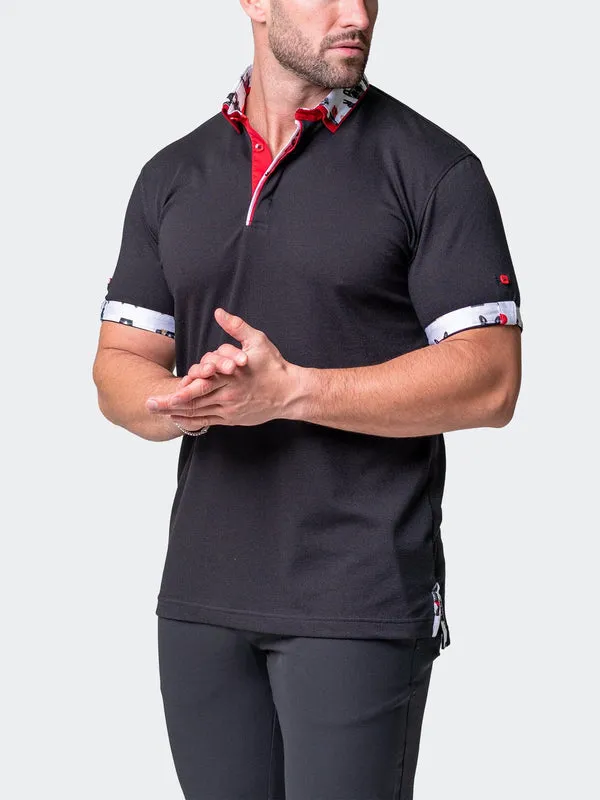 Maceoo Short-Sleeve Polos | Polo Mozartsoliddog Black