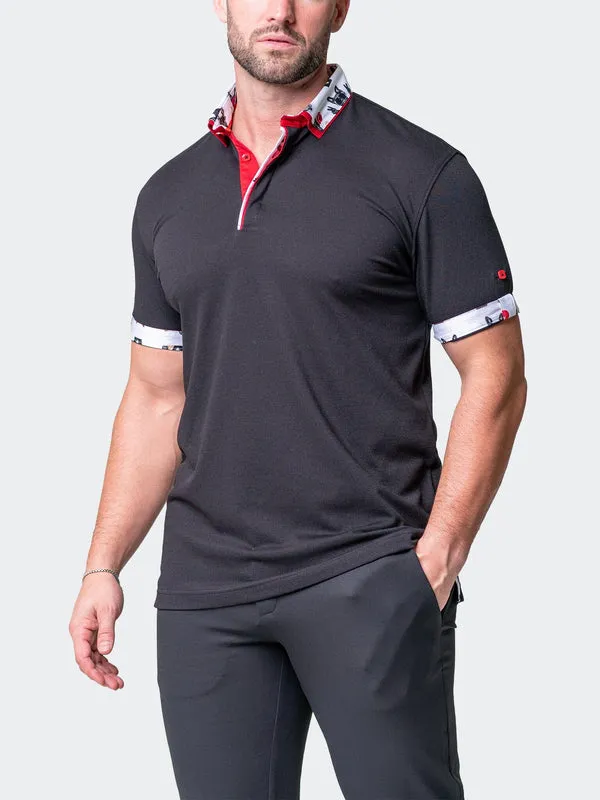 Maceoo Short-Sleeve Polos | Polo Mozartsoliddog Black