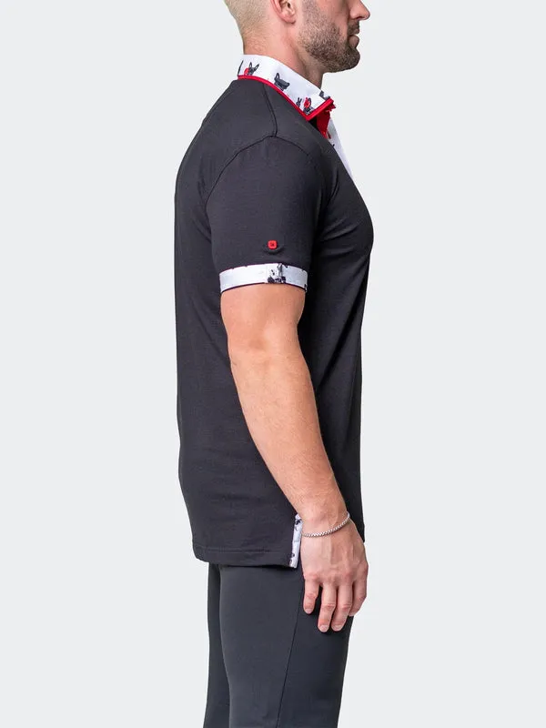 Maceoo Short-Sleeve Polos | Polo Mozartsoliddog Black