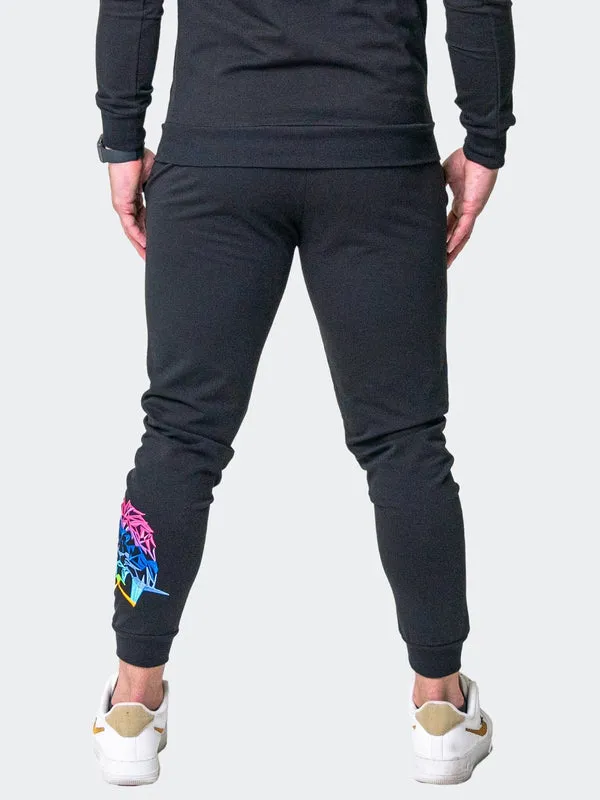 Maceoo Stretch Athletic Wear | Jogger Neon Black