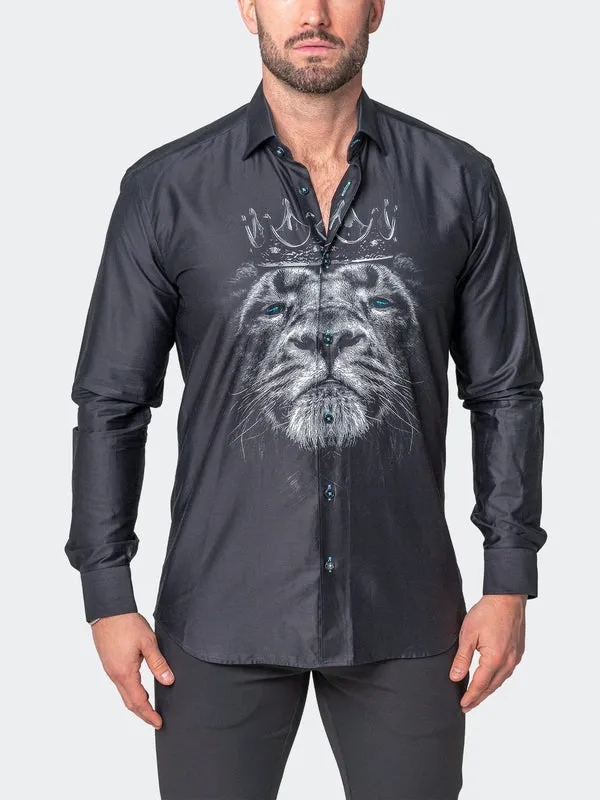 Maceoo Stretch Shirt | Fibonacci LionCrown Black