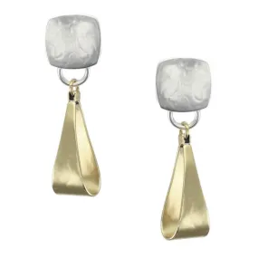 Marjorie Baer Rounded Square Loop Post Earrings