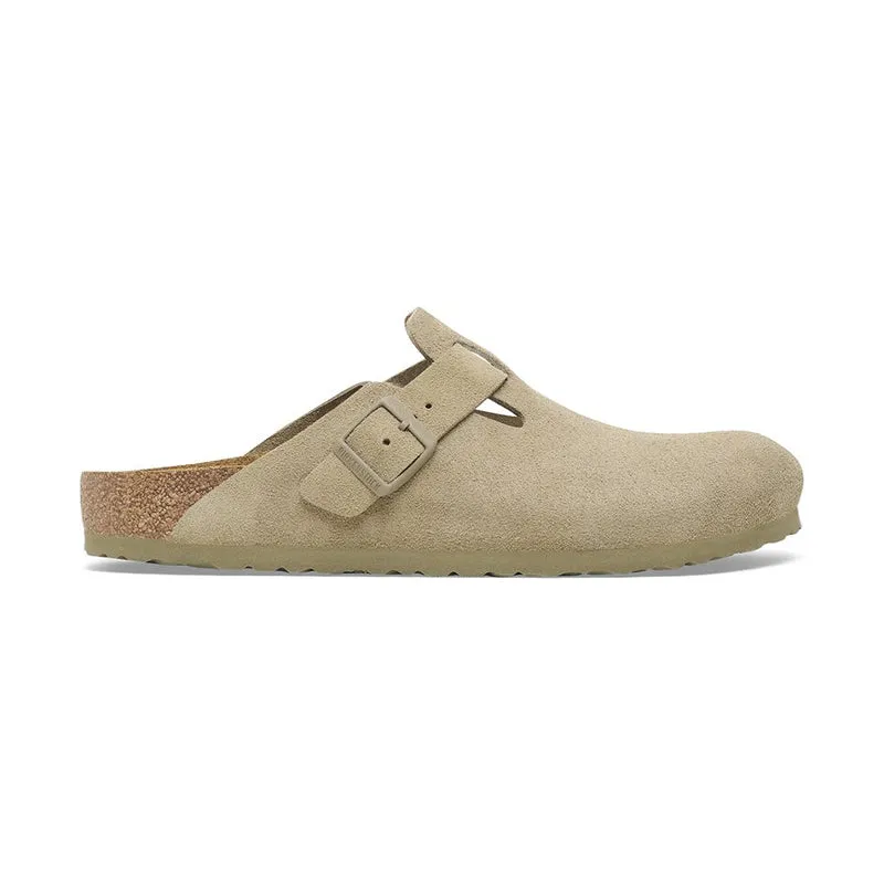 Men's Boston Faded Khaki Suede