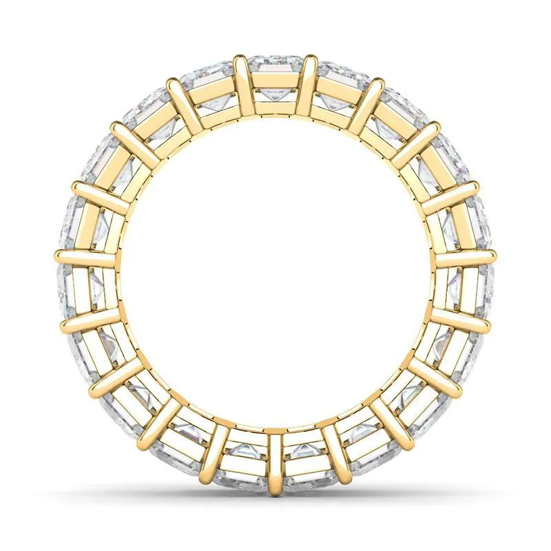 Men's Emerald Cut Diamond Eternity Band