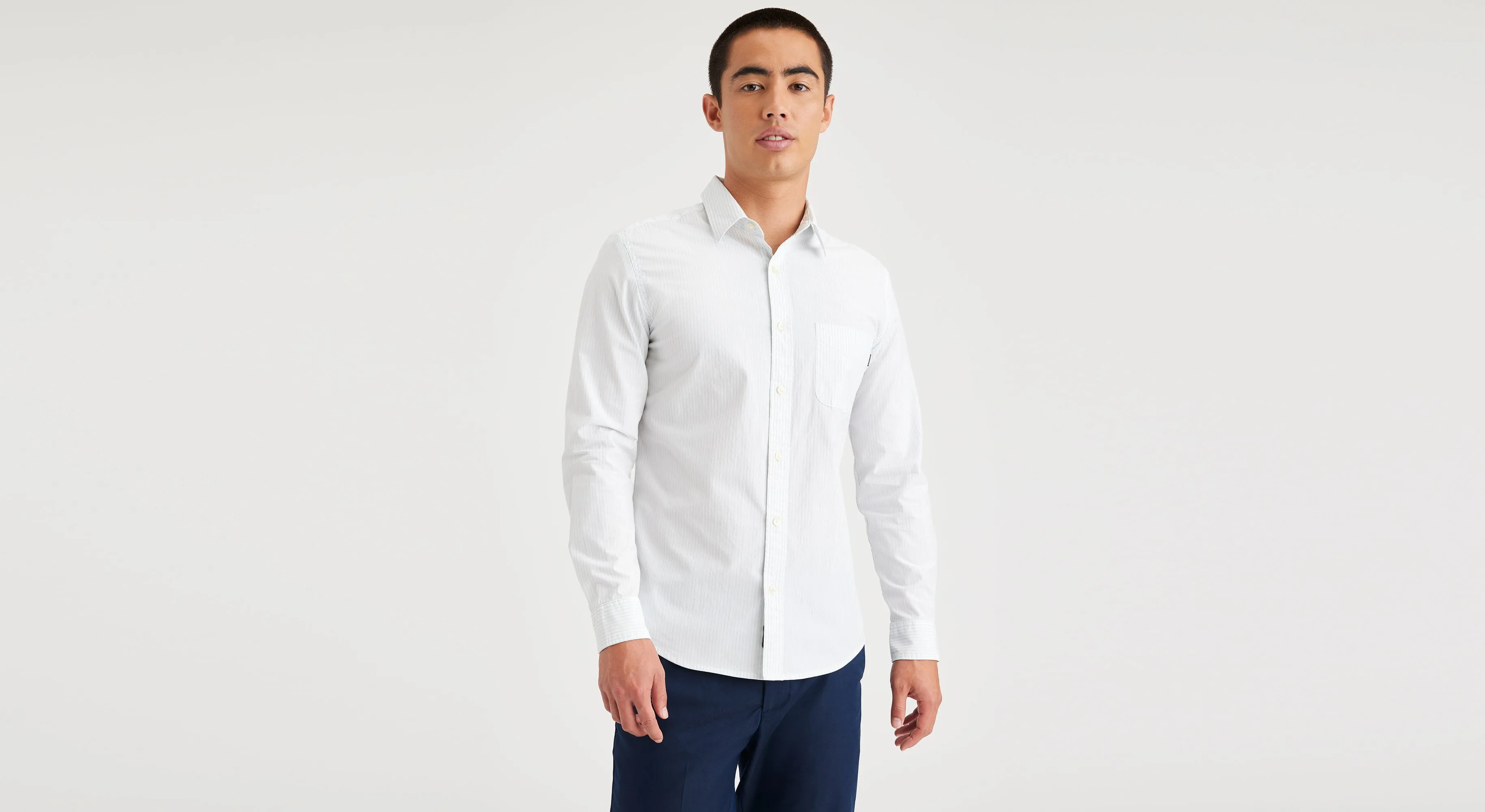 Men's Slim Fit Icon Button Up Shirt