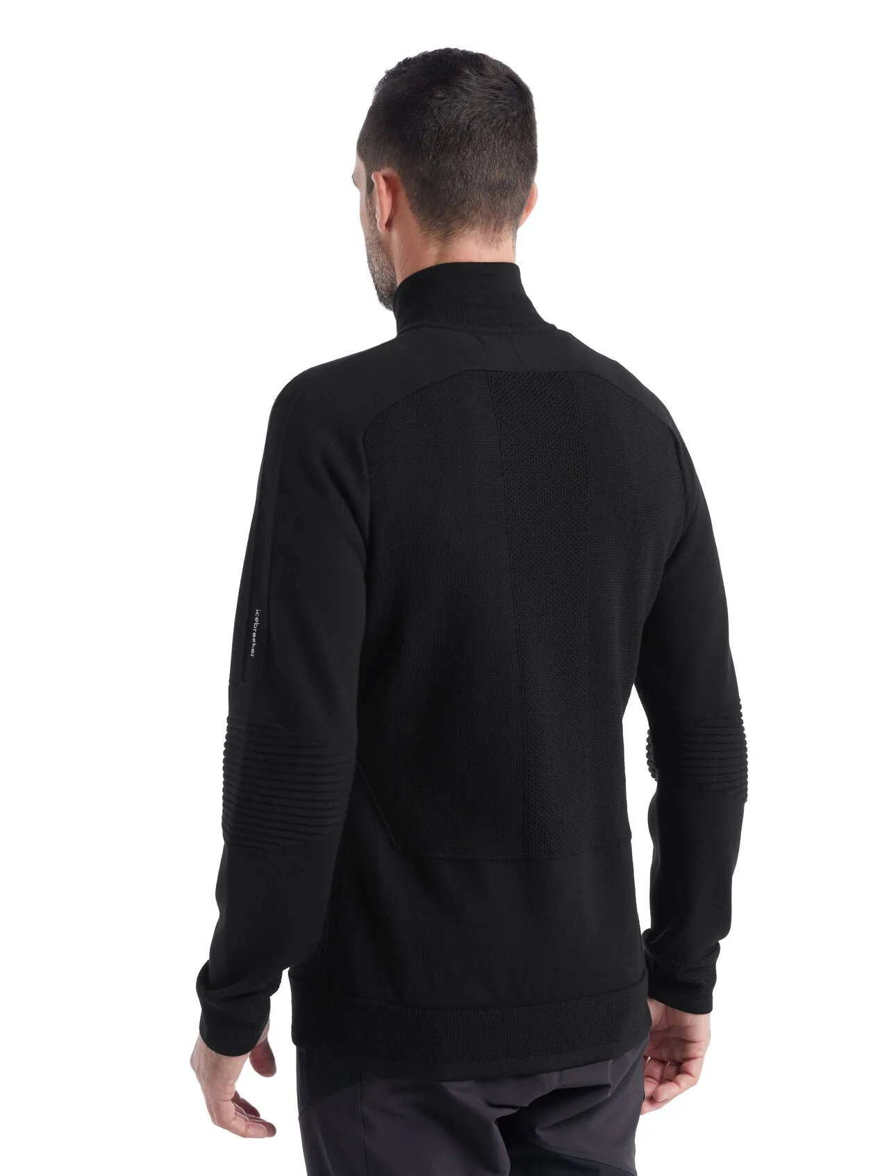 Mens Zoneknit LS Half Zip - Black