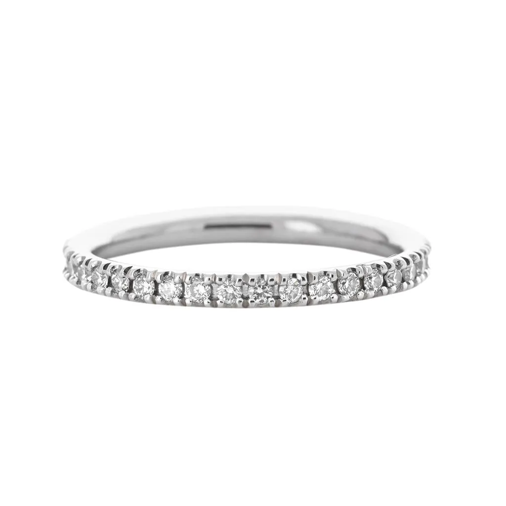 Micro Pavé Diamond Band | 0.33ct | White Gold