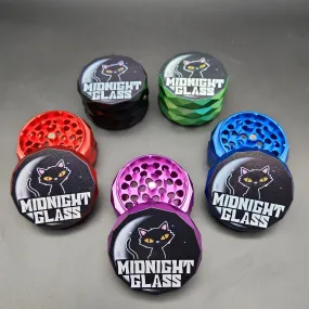 Midnight Glass Diamond Carved Grinders