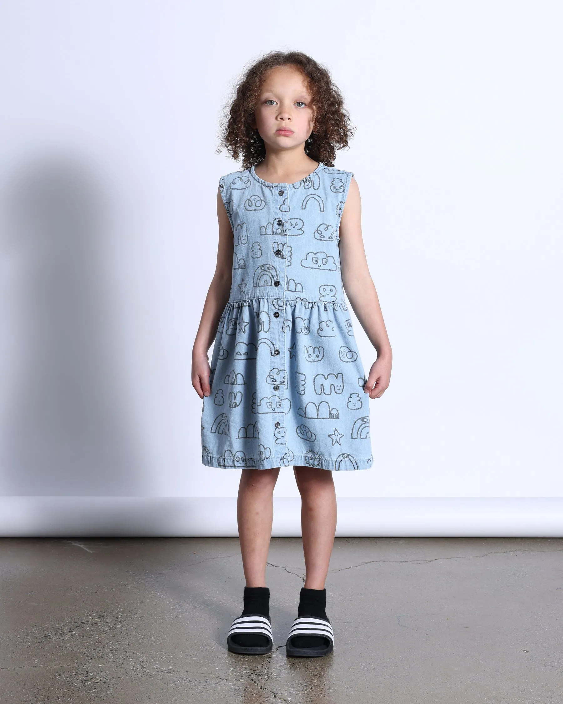 Minti | Drawings Denim Dress