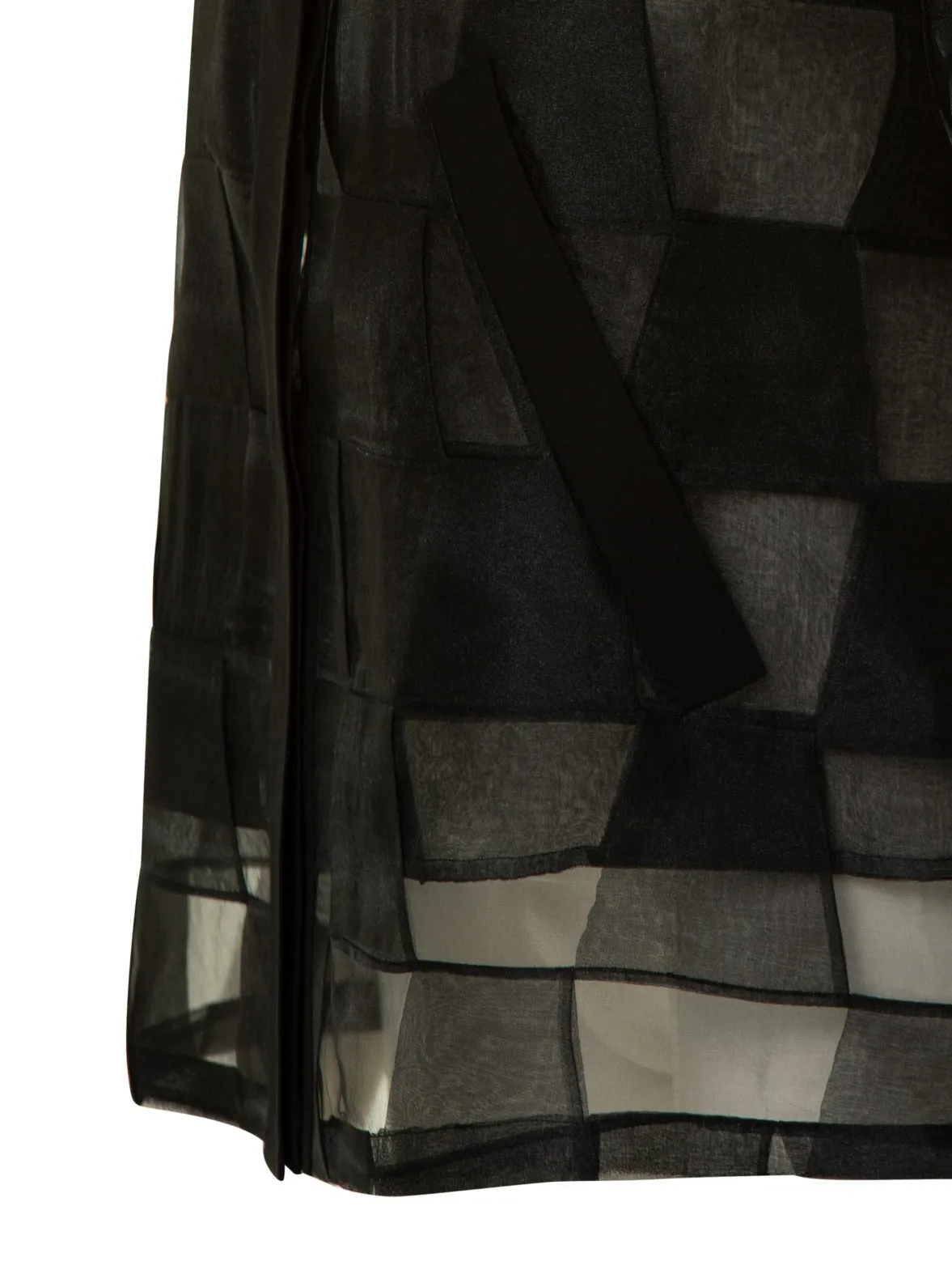 Mirrored Trapezoid Techno Organza Jacke