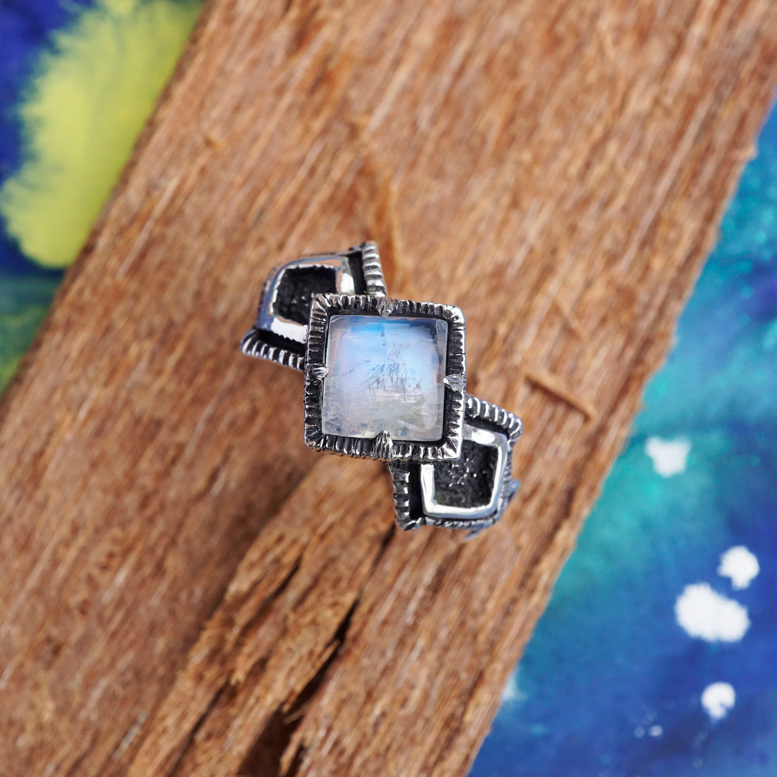 Moonstone ring MIORI