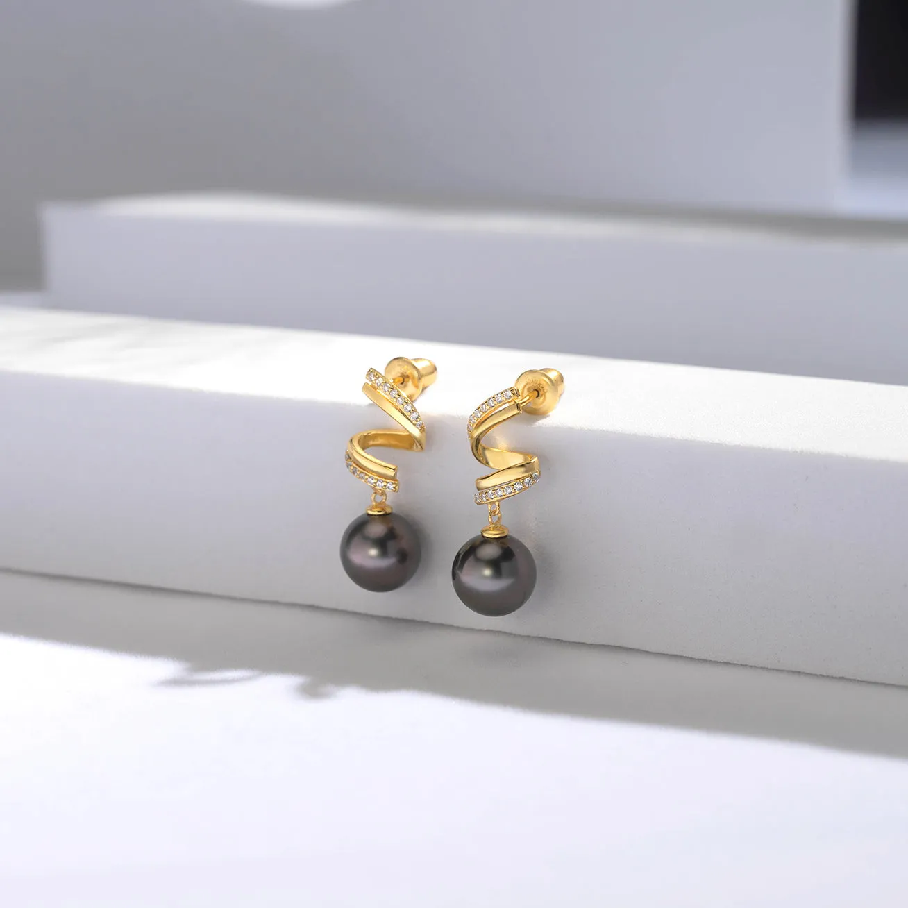 New Yorker Tahitian Pearl Earrings WE00462